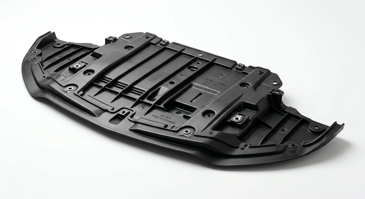 ae18d9bc-f9b6-4704-a3e8-112aa0e141b6 سینی زیر سپر بنز / Mercedes Benz Front Bumper Undertray - Image 1